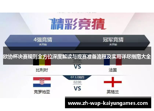 欧协杯决赛规则全方位深度解读与观赛准备流程及实用详尽指南大全