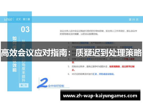 高效会议应对指南：质疑迟到处理策略